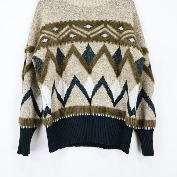 a.n.a Women's Southwest Cabincore Pullover Neutral Sweater Size XL - Picture 3 of 6